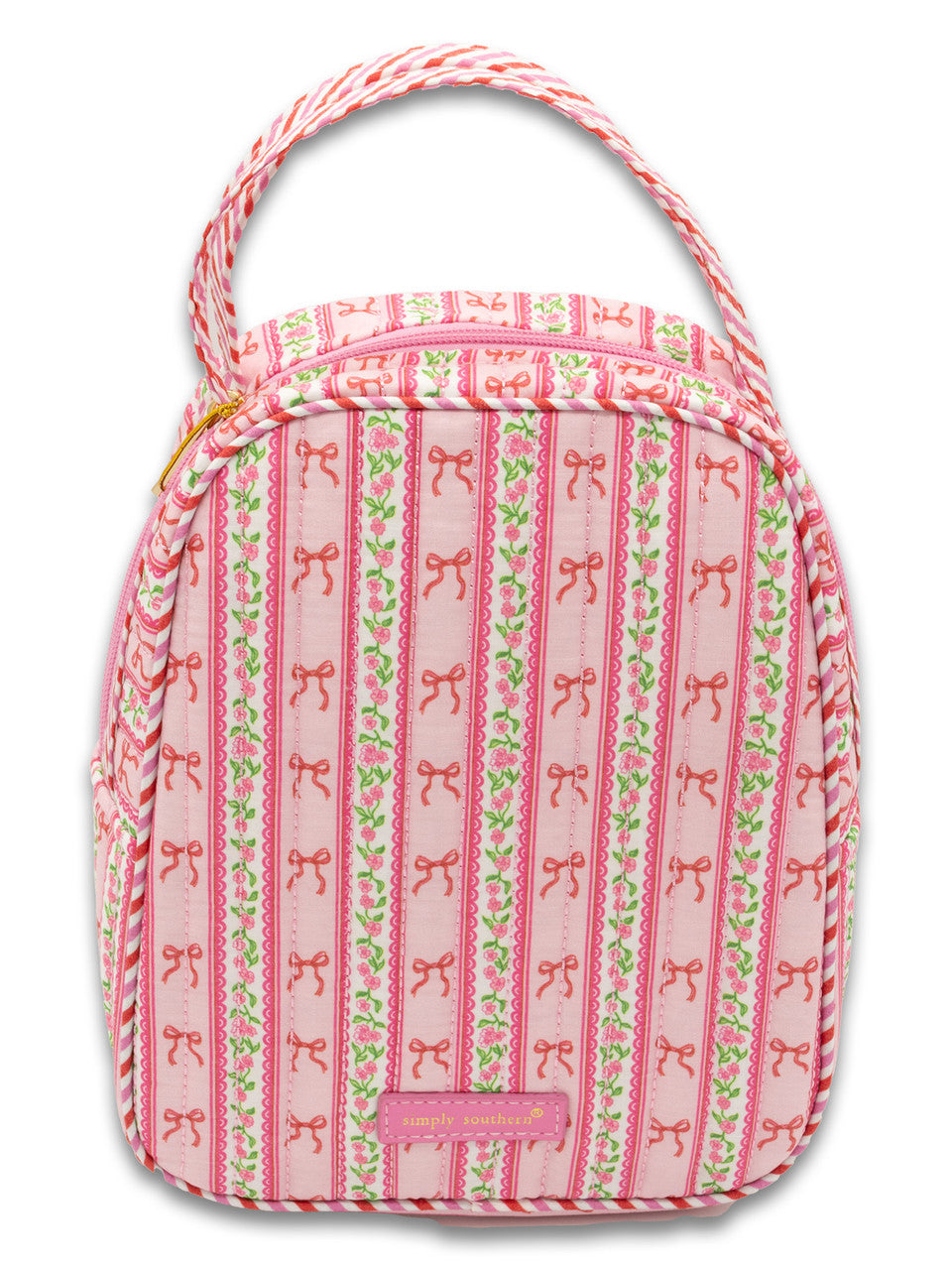 Simply Southern- Blust Rose Quilted Lunch Bag