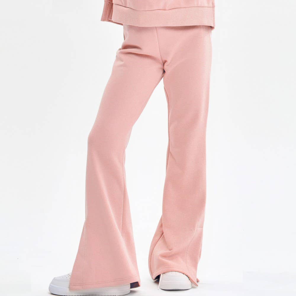 Slit Hem Cotton Pants