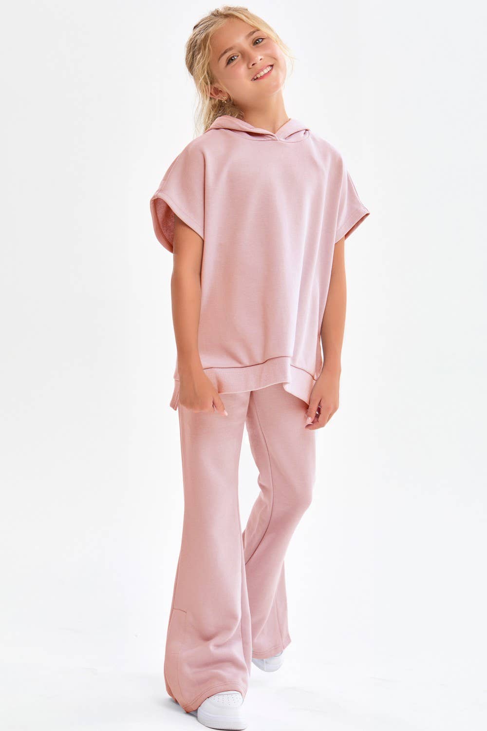 Slit Hem Cotton Pants