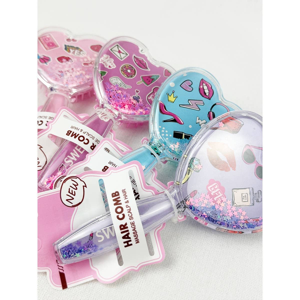 Glitter Flowing Hair Brush