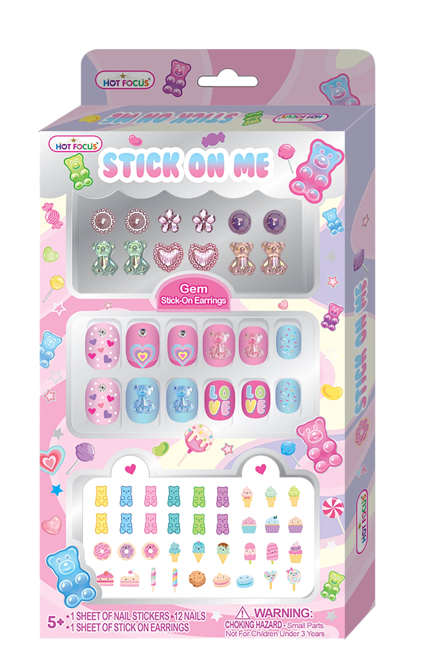 Stick on Me Gummy Bear Set