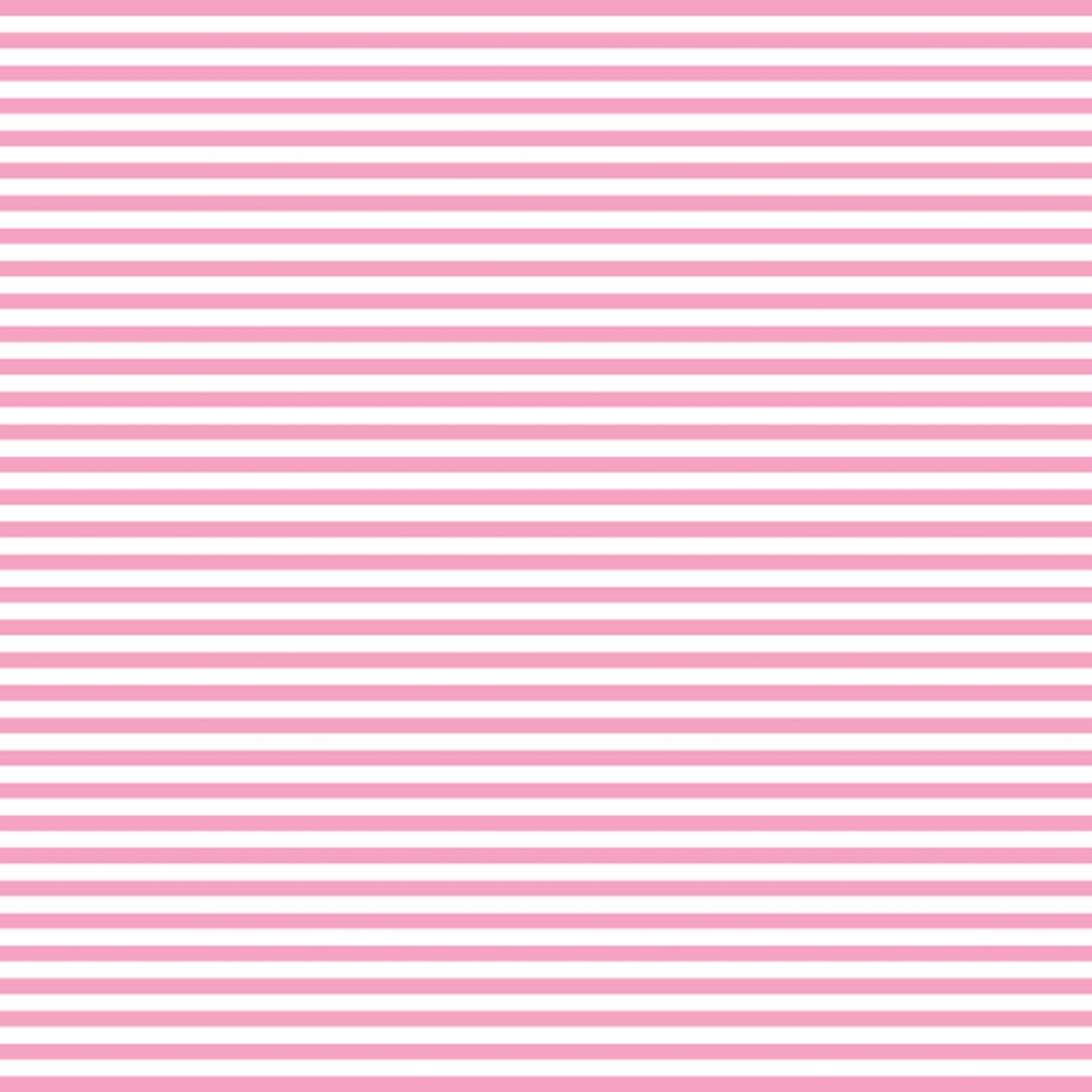 Pink Stripe Ruffle Neck Top