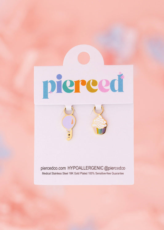 Birthday Huggie Earring Charms