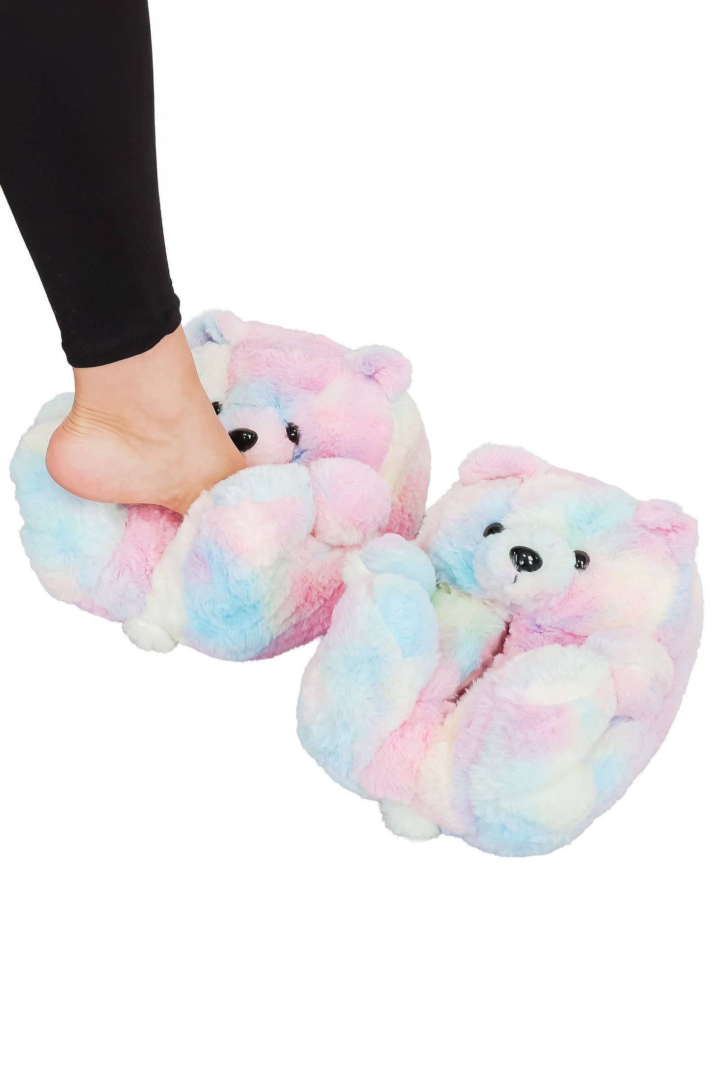 Teddy Bear Fuzzy Slippers