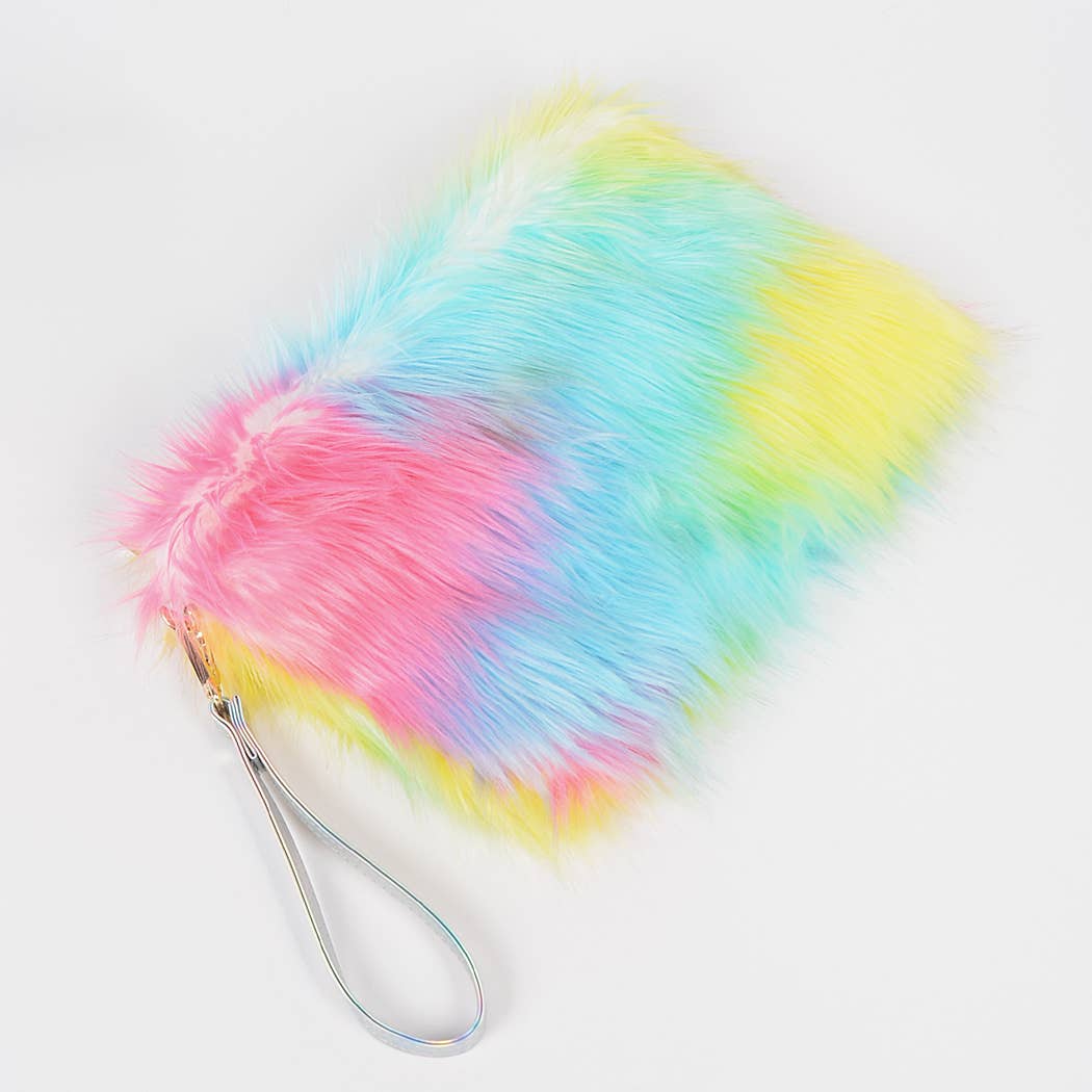 Multicolor Fur Purse