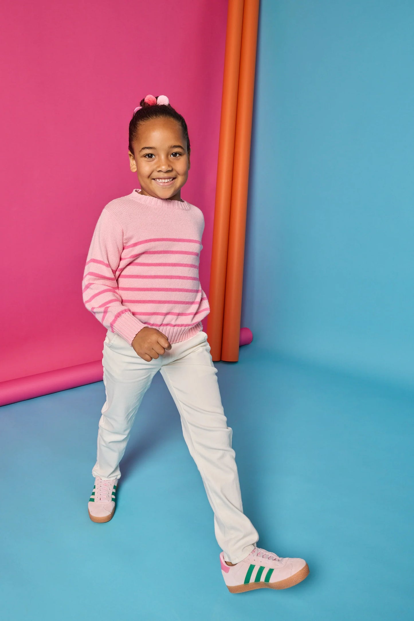 Pink Striped Sweater