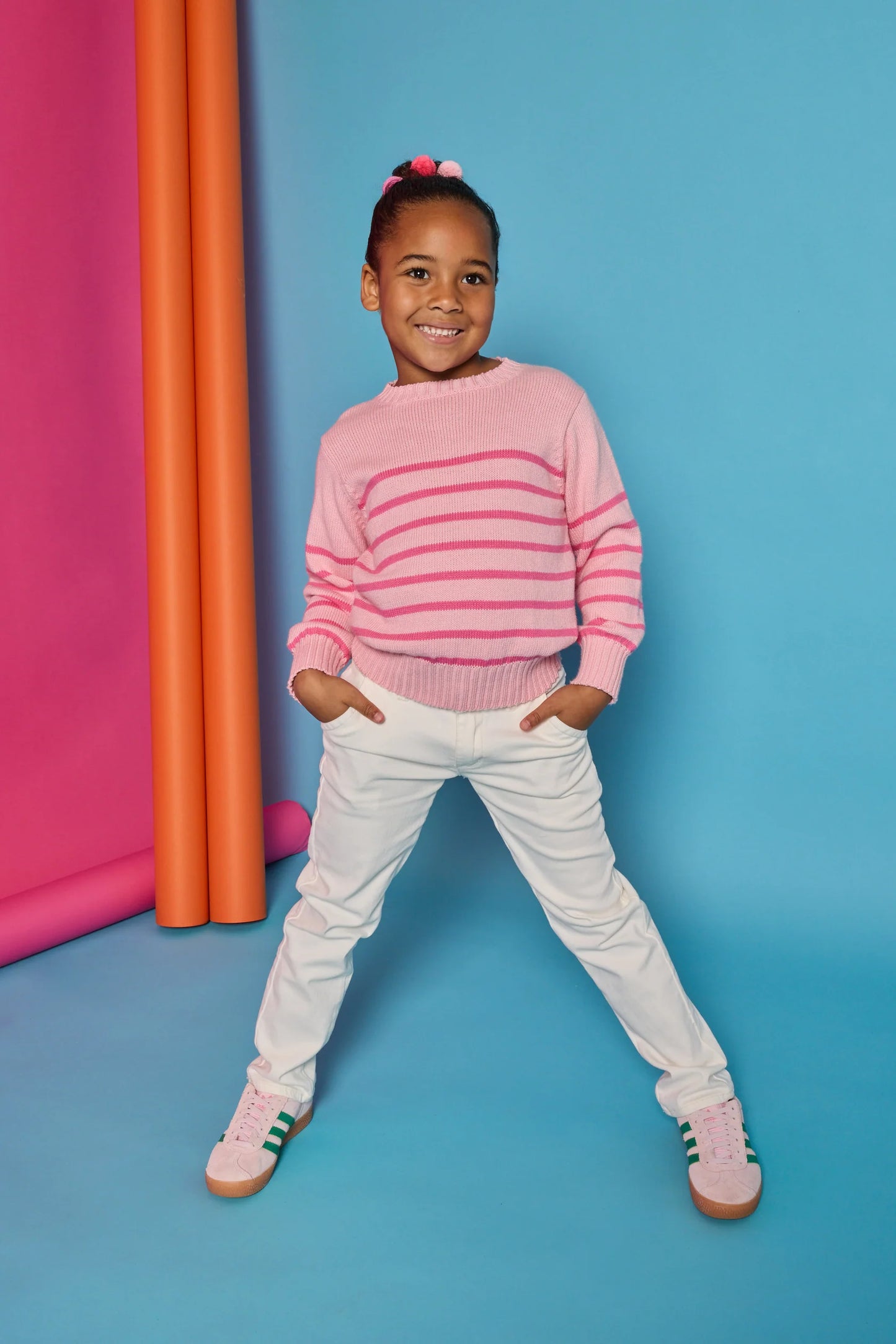 Pink Striped Sweater