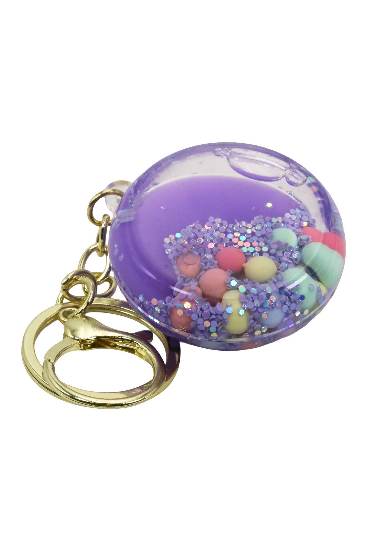 Dumpling Liquid Shaker Keychain