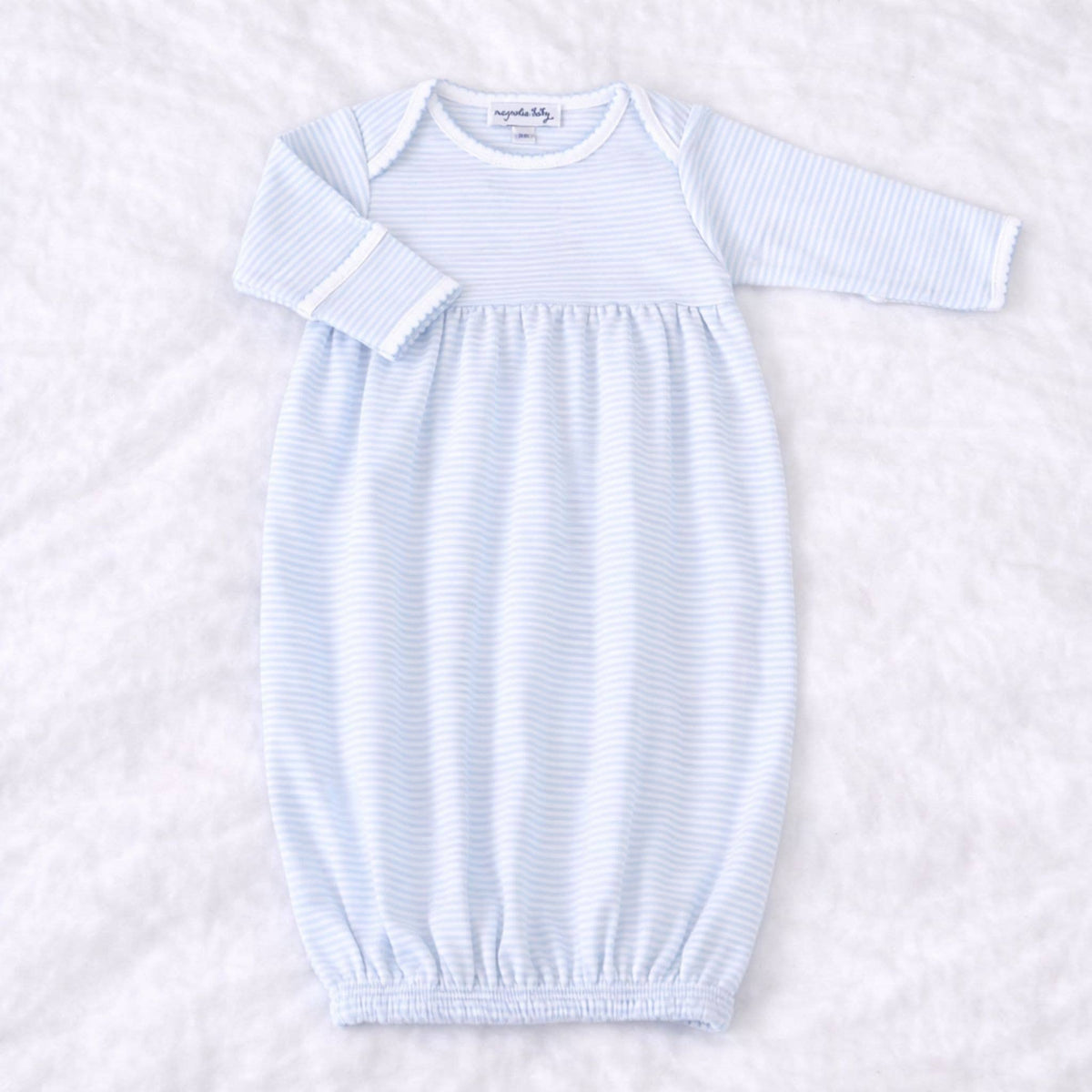 Blue Mini Stripes Gown