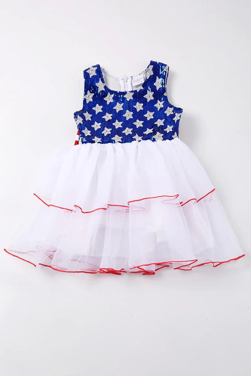 Sequin Star Patriotic Tutu Dress