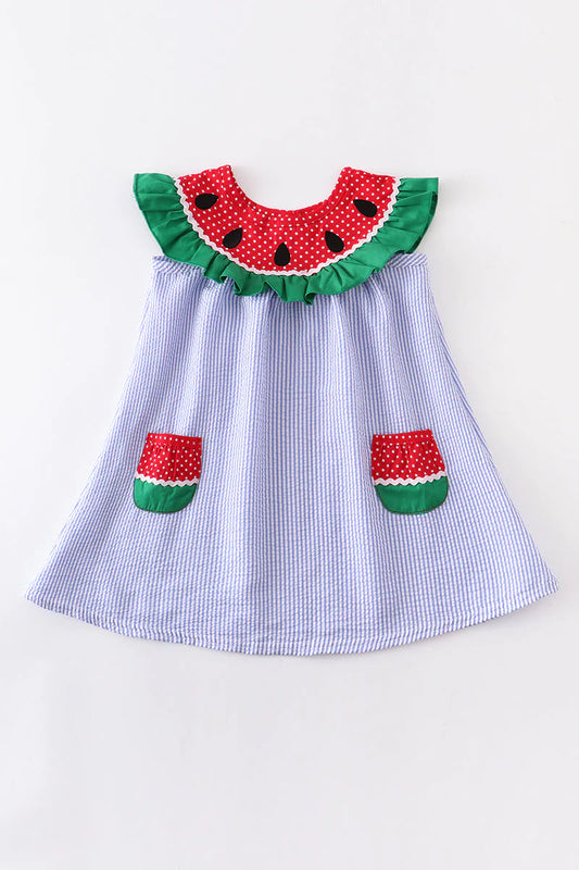 Watermelon Embroidery Dress