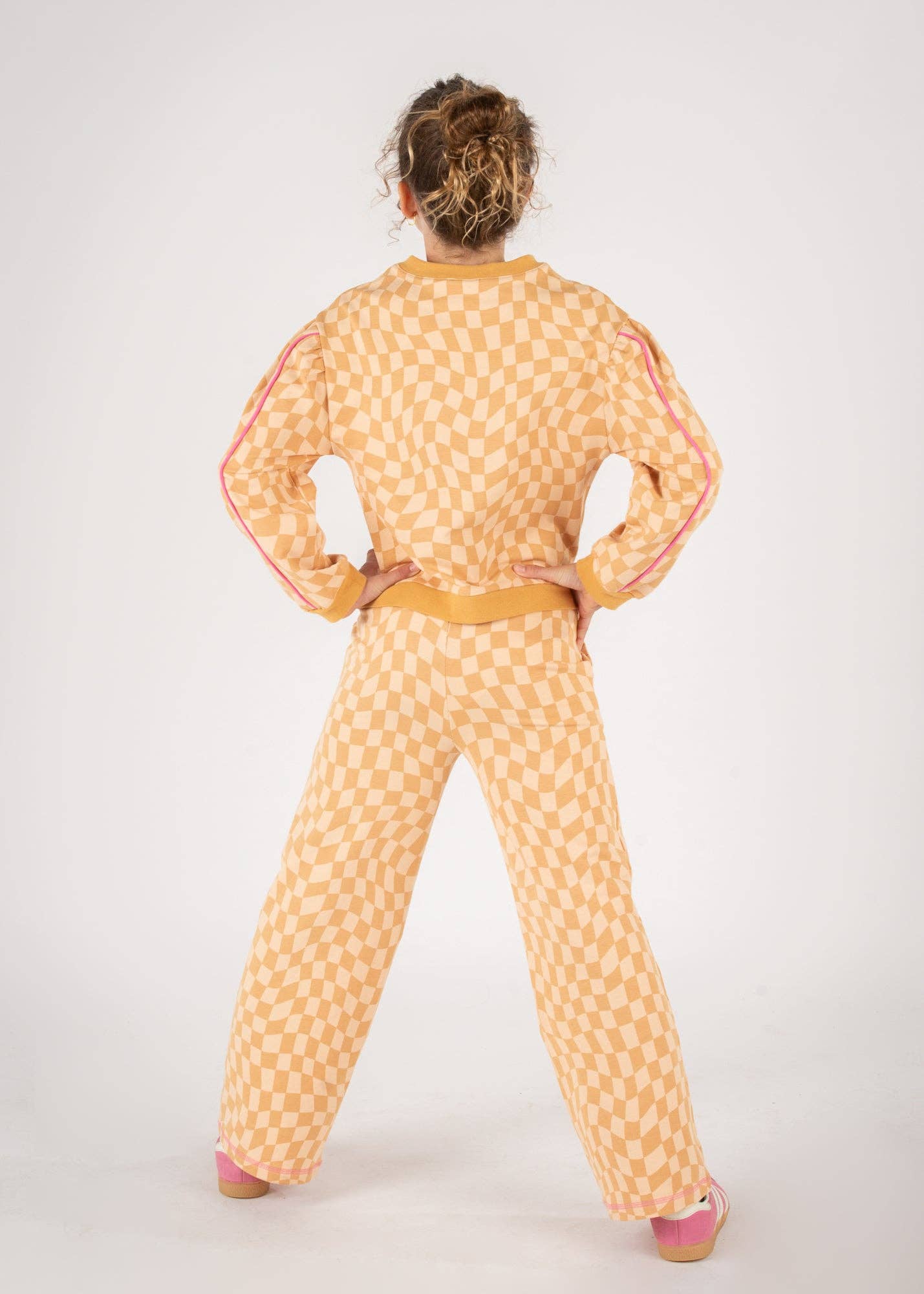 Twisted Check Sweatshirt