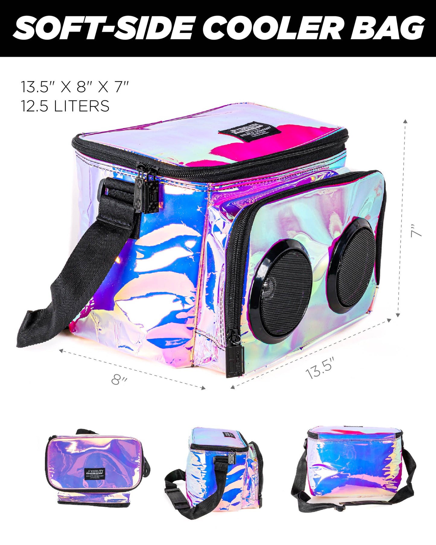 FI-HI Cooler Bag w/ Bluetooth Speakers