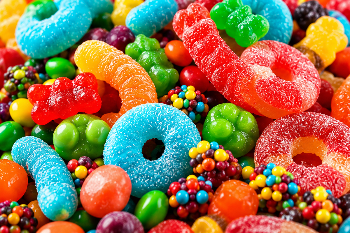 Colorful Assorted Gummy Candy Mix