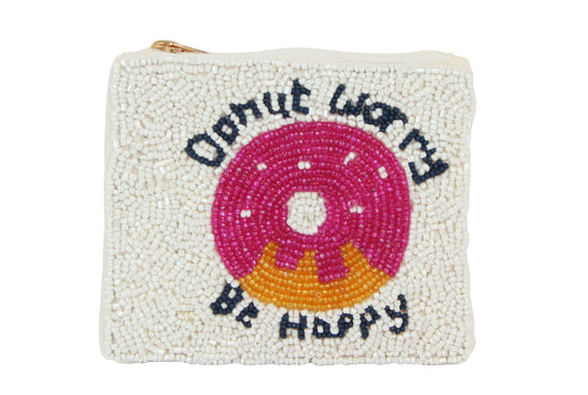 Beaded Donut Coin Purse