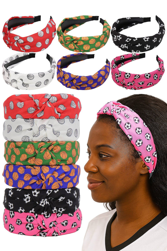 Volleyball Basketball Soccer Knotted Headband