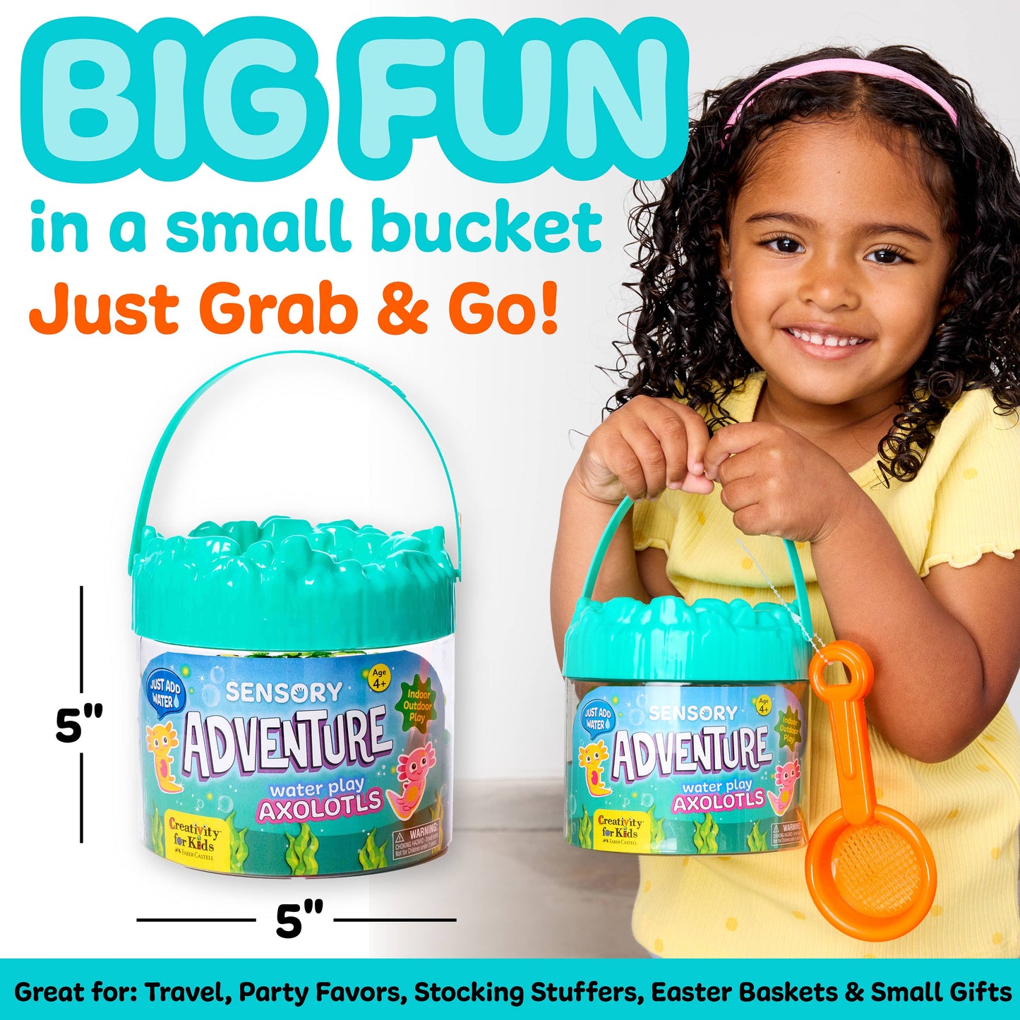 Sensory Water Axolotls: Bucket of Fun