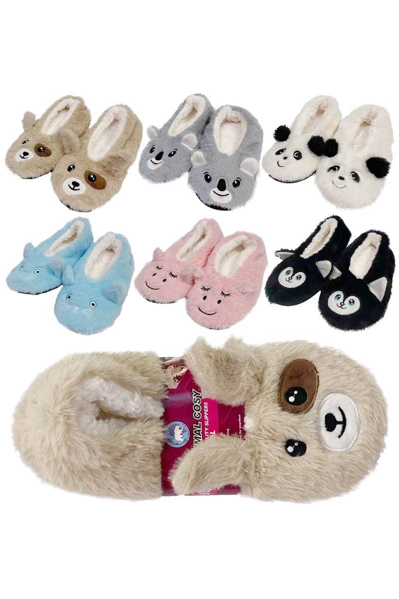 Animal Pals Fleece Sock Slippers