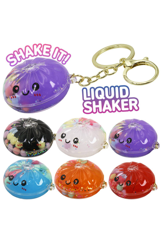 Dumpling Liquid Shaker Keychain