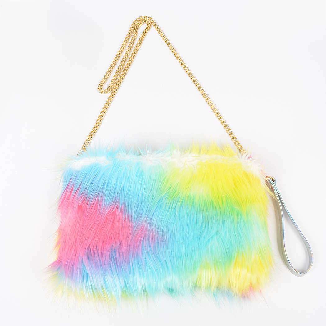 Multicolor Fur Purse