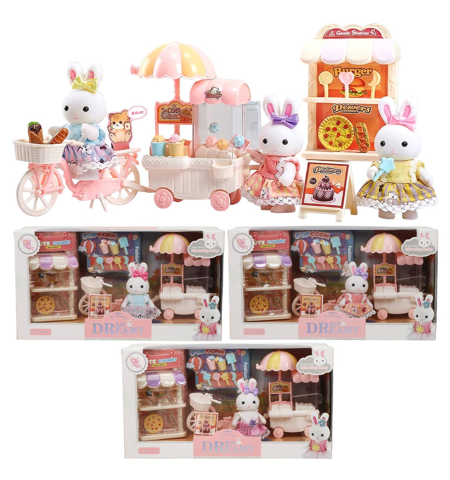 Bunny Dessert Cart Toy Set