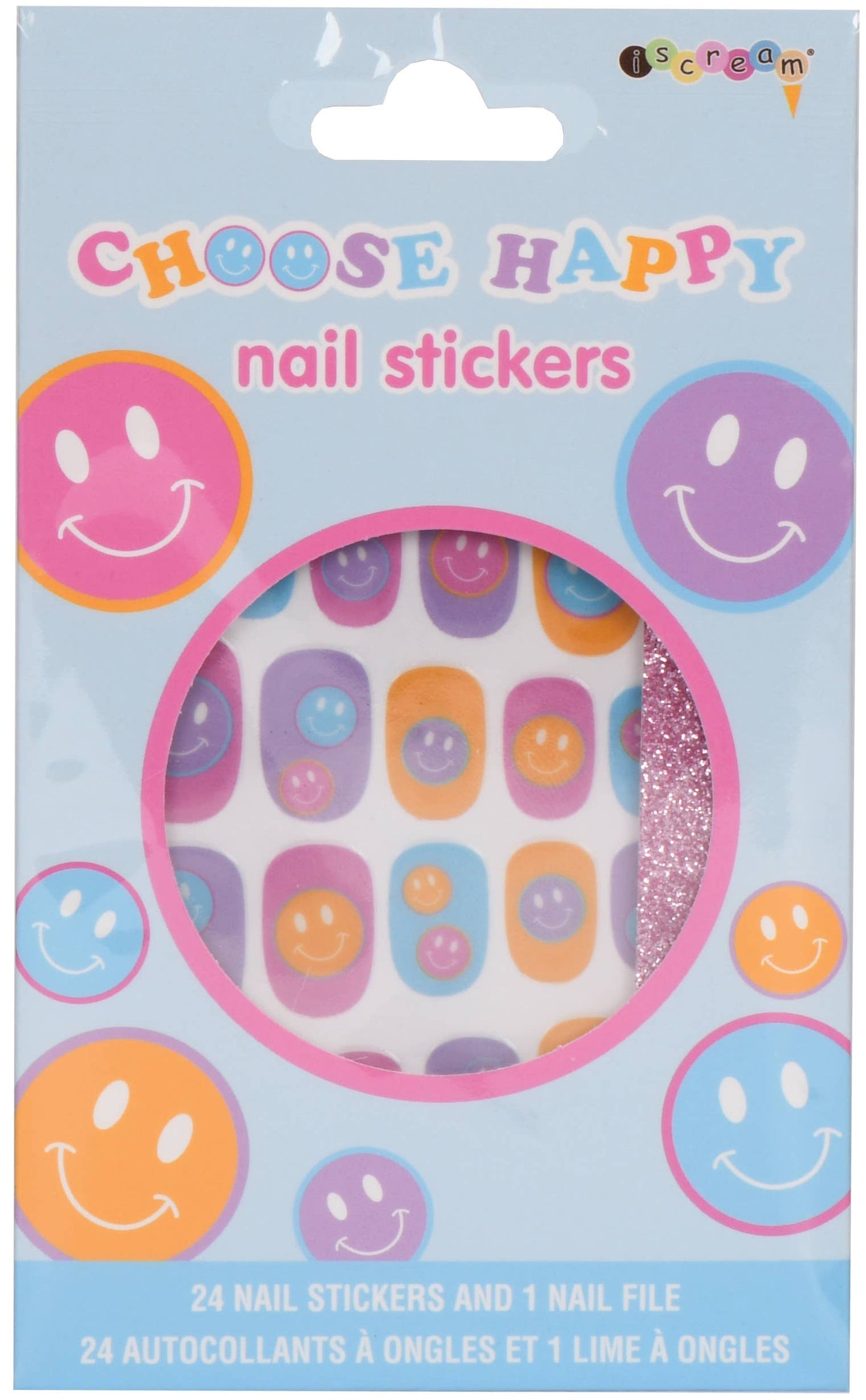 Happy Nail Stickers & File Set