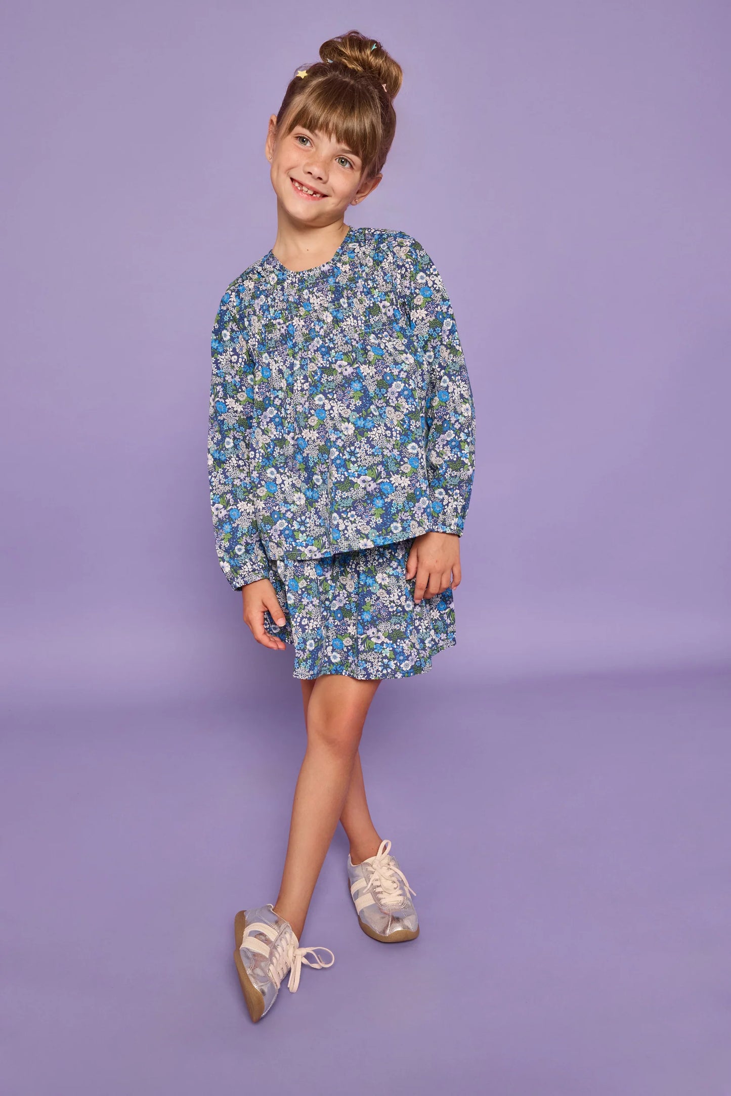 Anita Long Sleeve Top- Brookline Blossoms