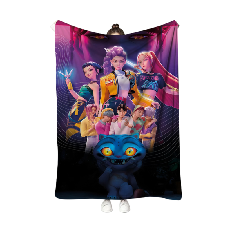 Kpop Demon Hunters Throw Blanket