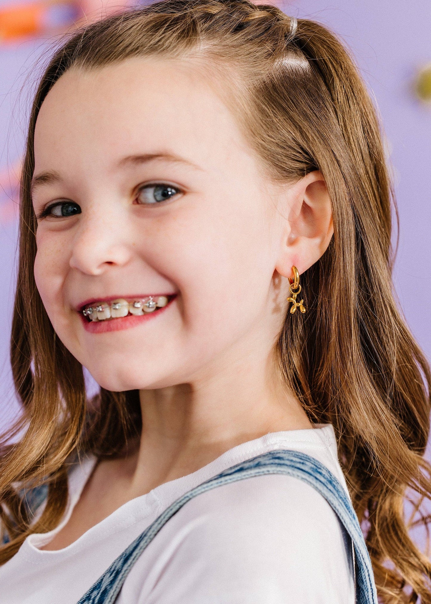 Balloon Dog Huggie Earring Charms