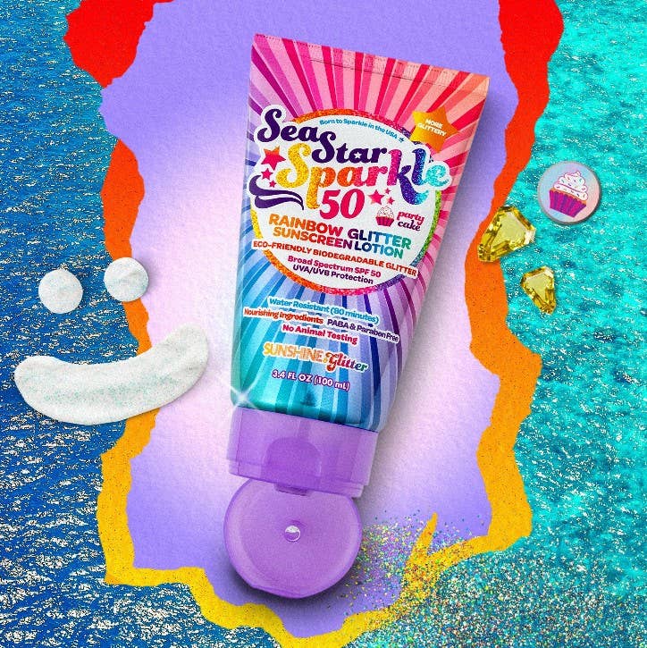 Sea Star Sparkle Cake Glitter Sunscreen