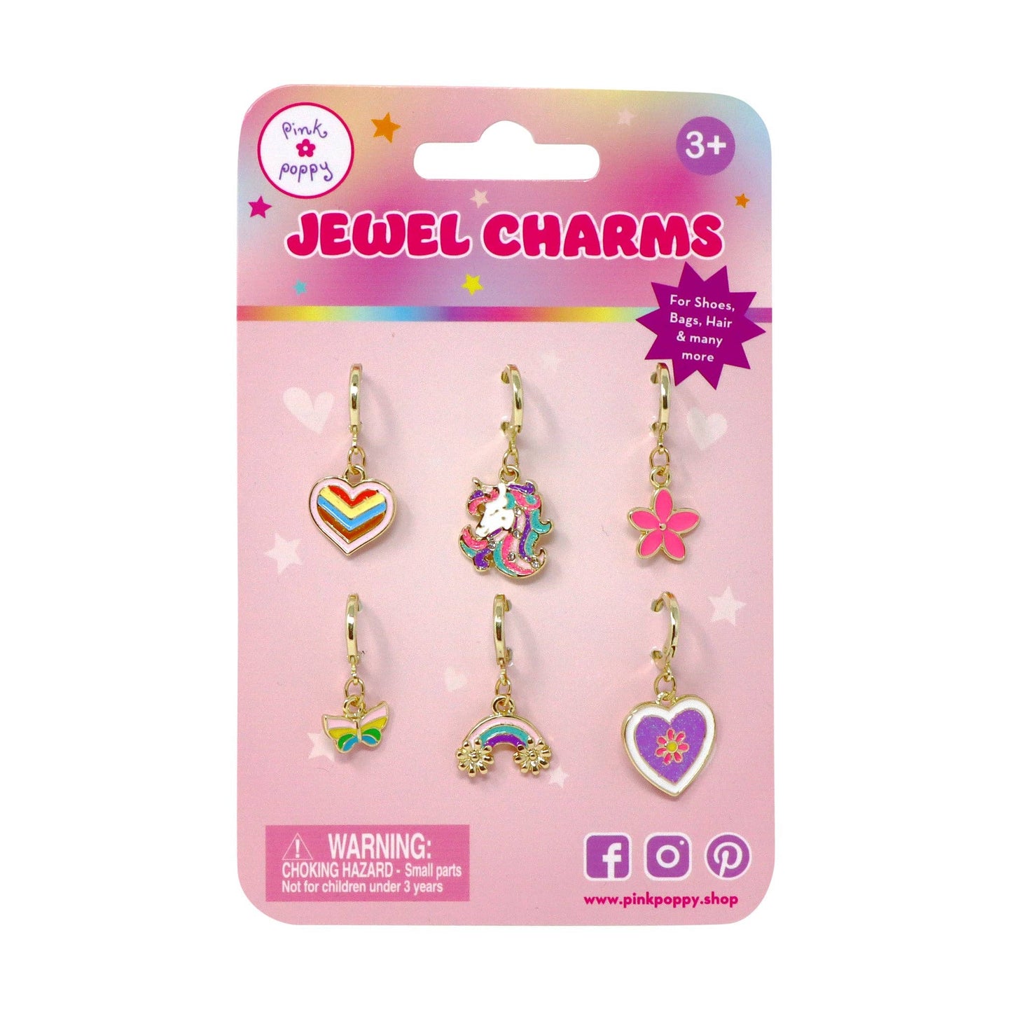 Rainbow Unicorn Charm Set