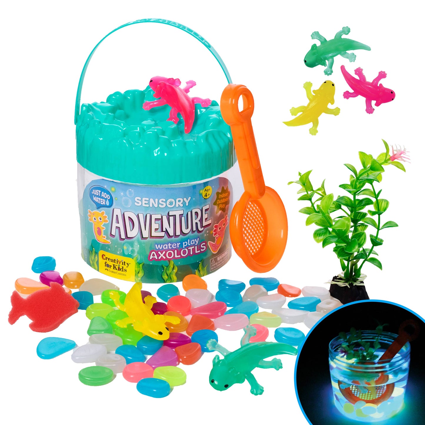 Sensory Water Axolotls: Bucket of Fun