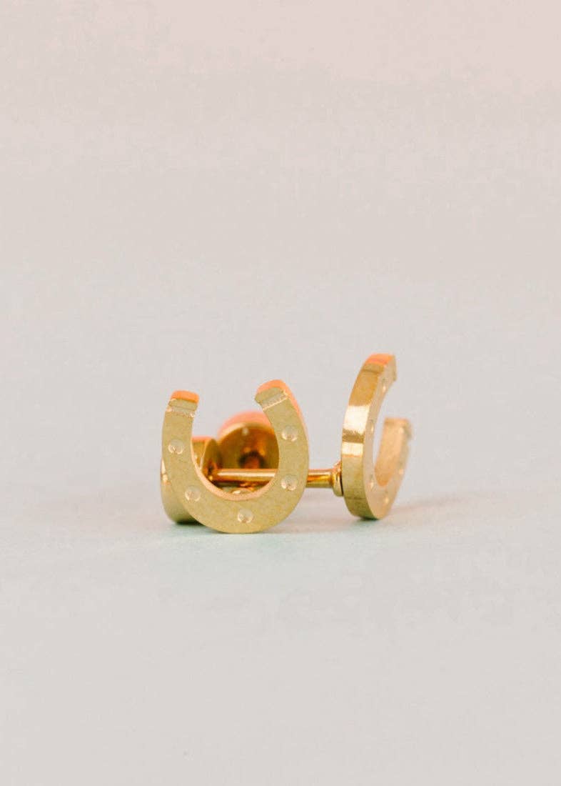 Horseshoe Stud Screwback Earrings