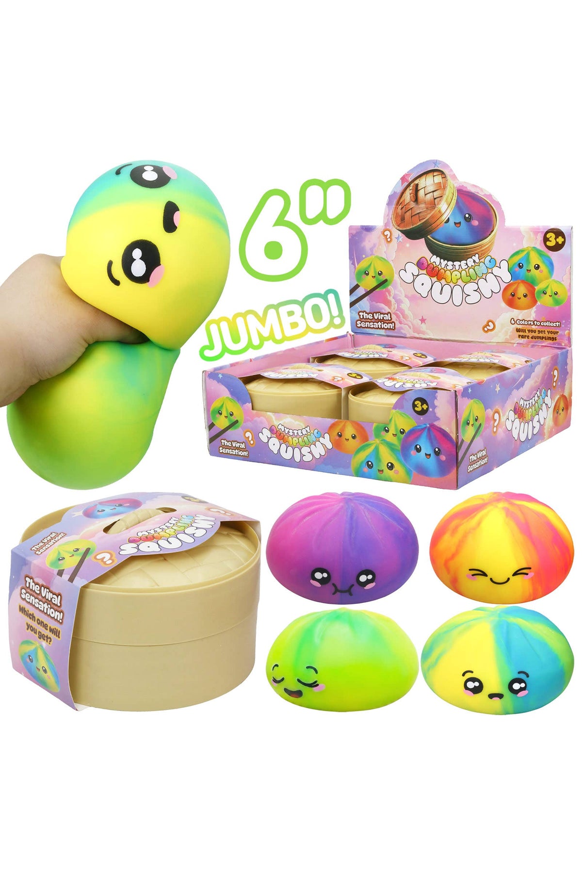 JUMBO Ombre Dumpling Squishy - 6 Inch