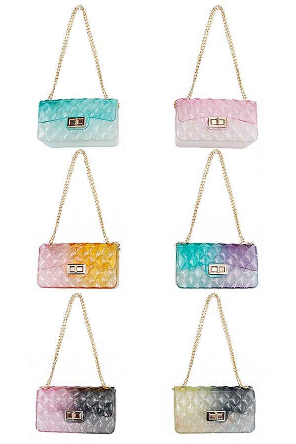 Ombre Diamond Embossed Purse