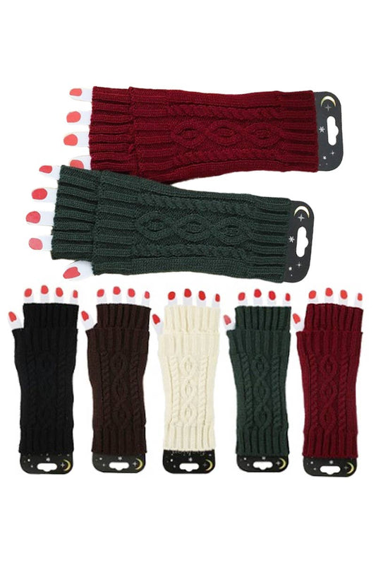 Knitted Fingerless Gloves