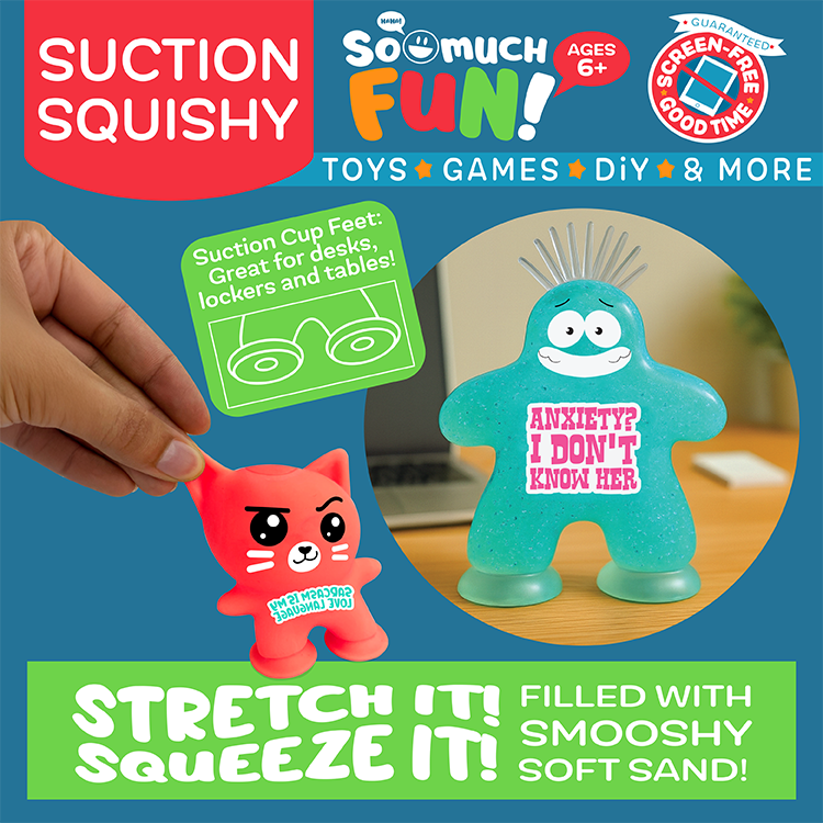 Suction Cup Squishy Pals- Assorted