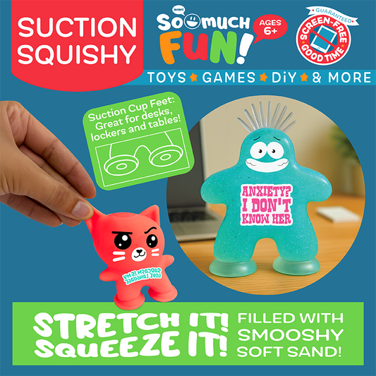 Suction Cup Squishy Pals- Assorted