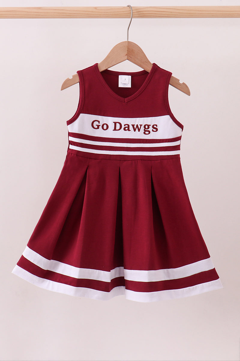 Go Dawgs Maroon Cheerleading Dress