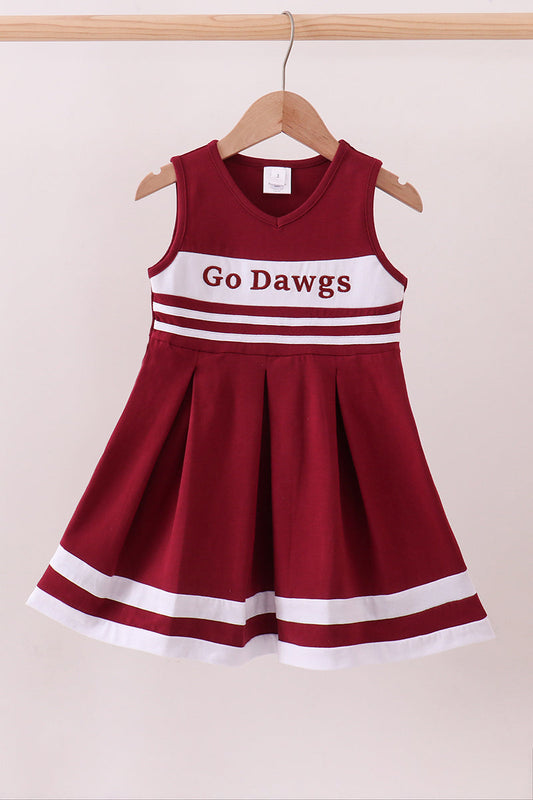 Go Dawgs Maroon Cheerleading Dress