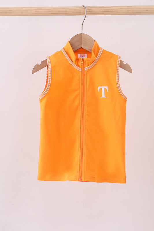 UT Orange Embroidered Vest