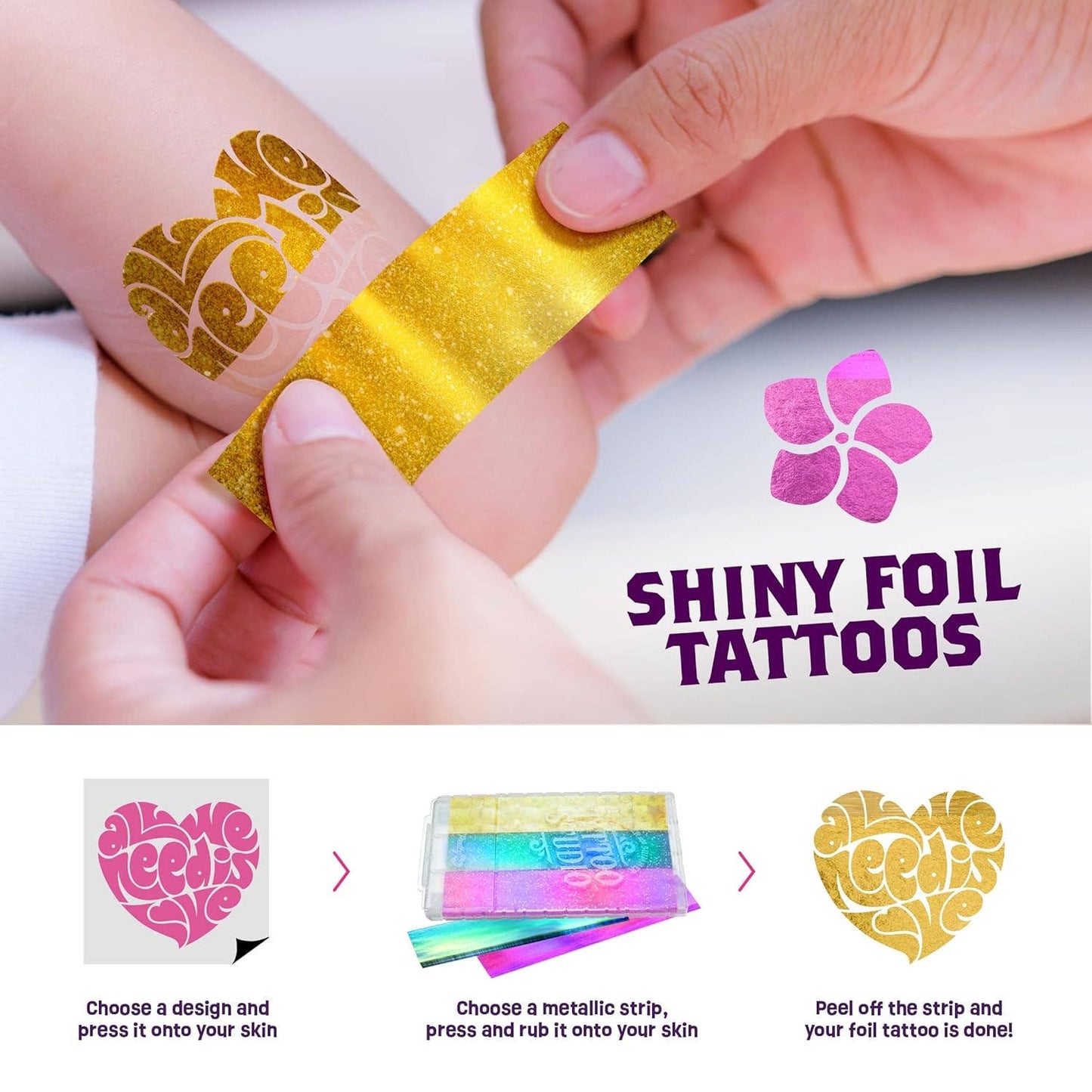 Temporary Shimmery Tattoo Studio Kit