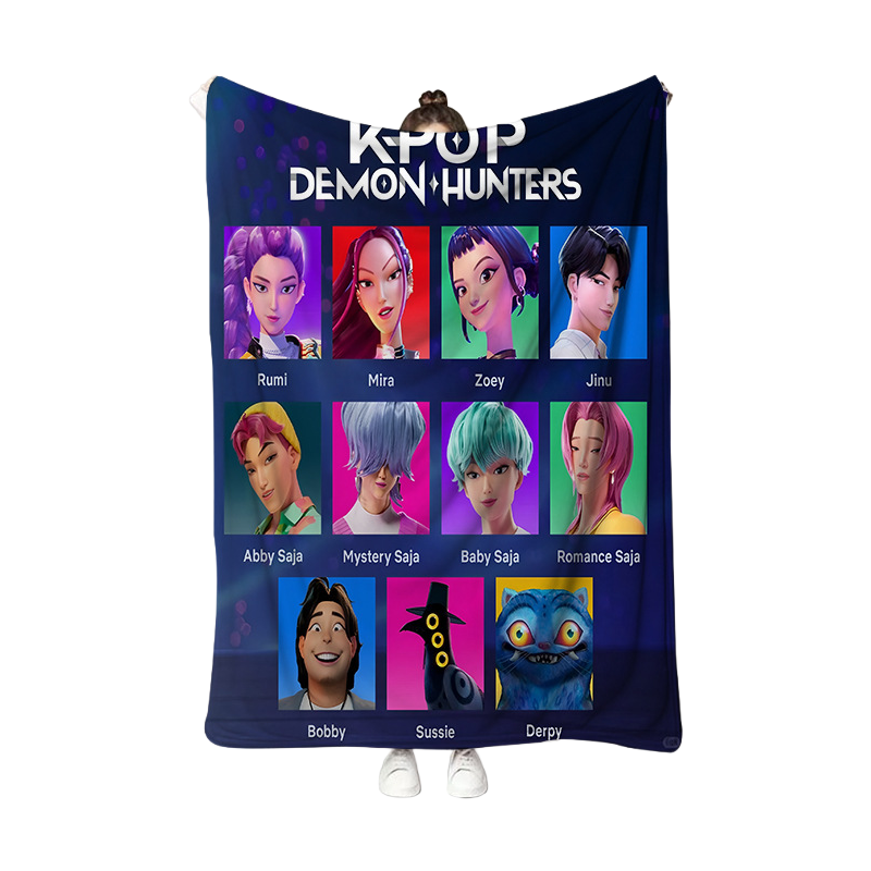 Kpop Demon Hunters Throw Blanket