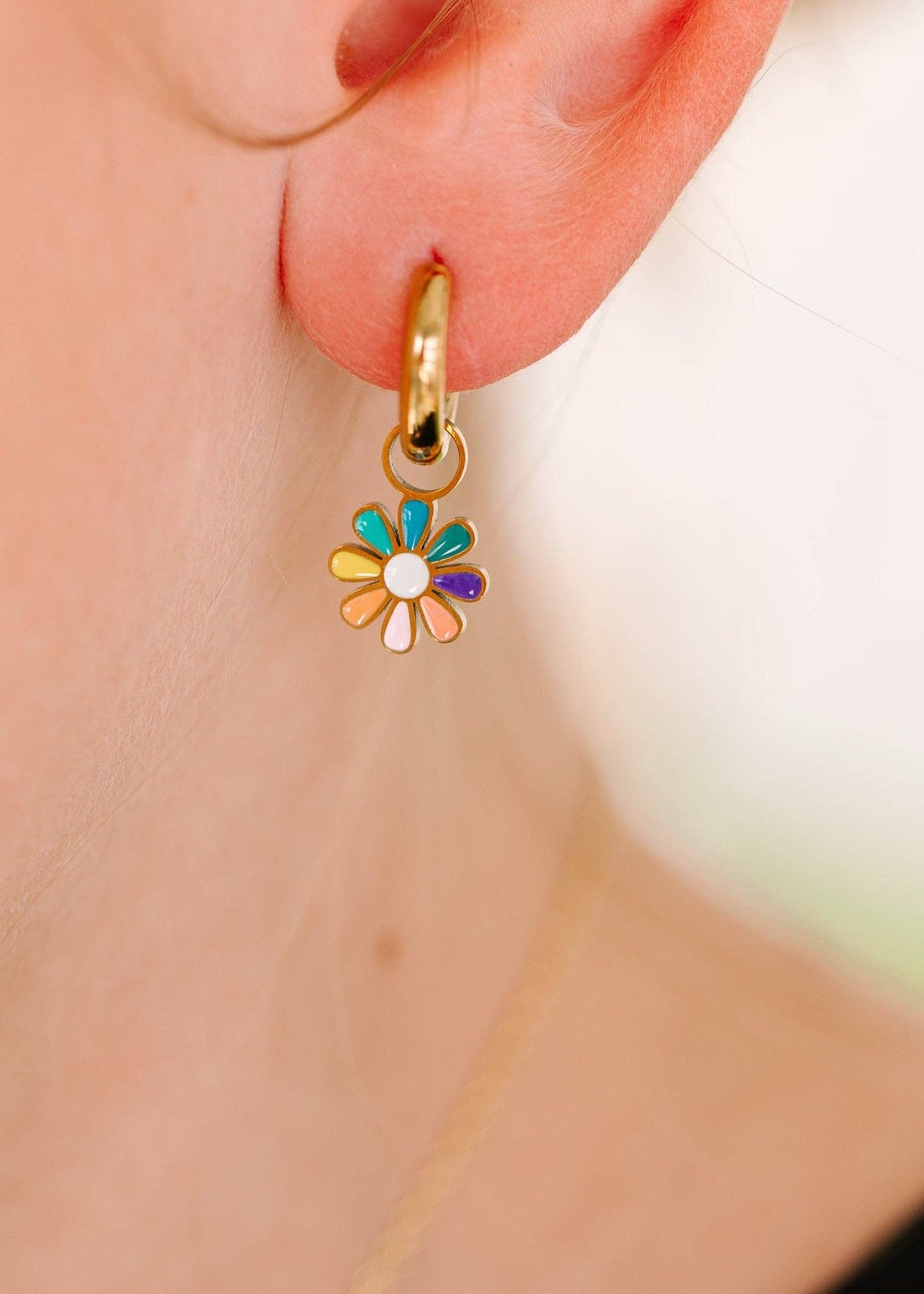 Daisy Huggie Earring Charms