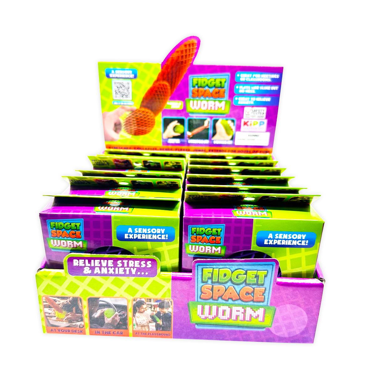 Fidget Space Worm- Assorted