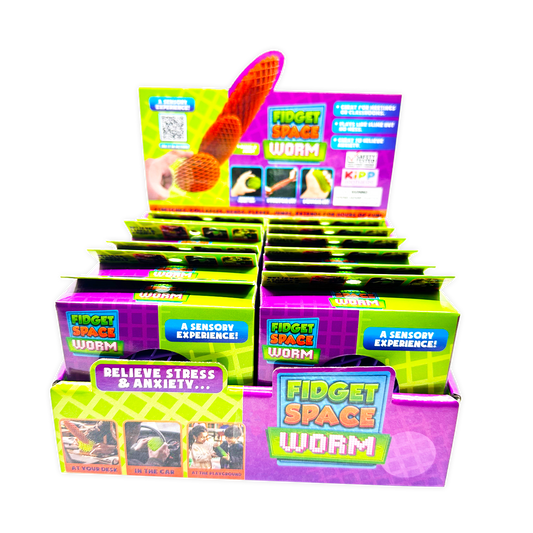 Fidget Space Worm- Assorted