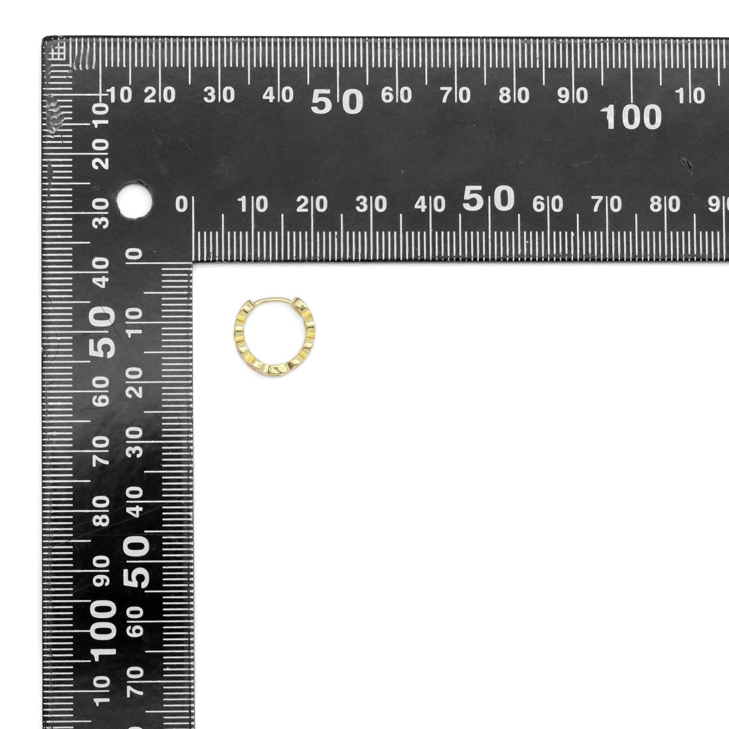 Smiley Face Hoop Earrings