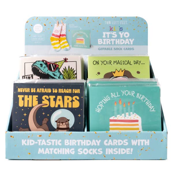 Kid’s Two Left Feet® It’s Yo Birthday Giftable Sock Cards