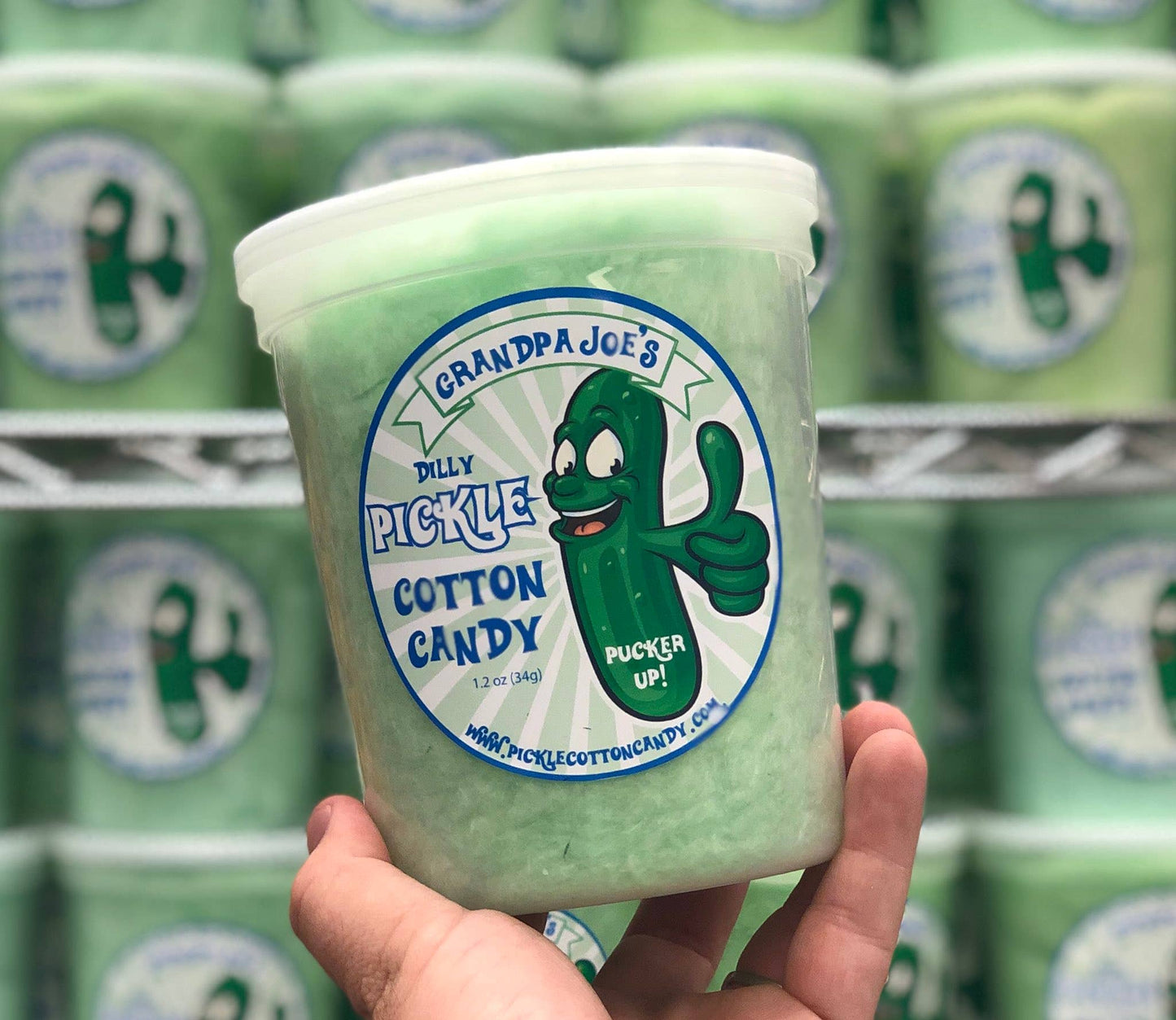 Dilly Pickle Cotton Candy