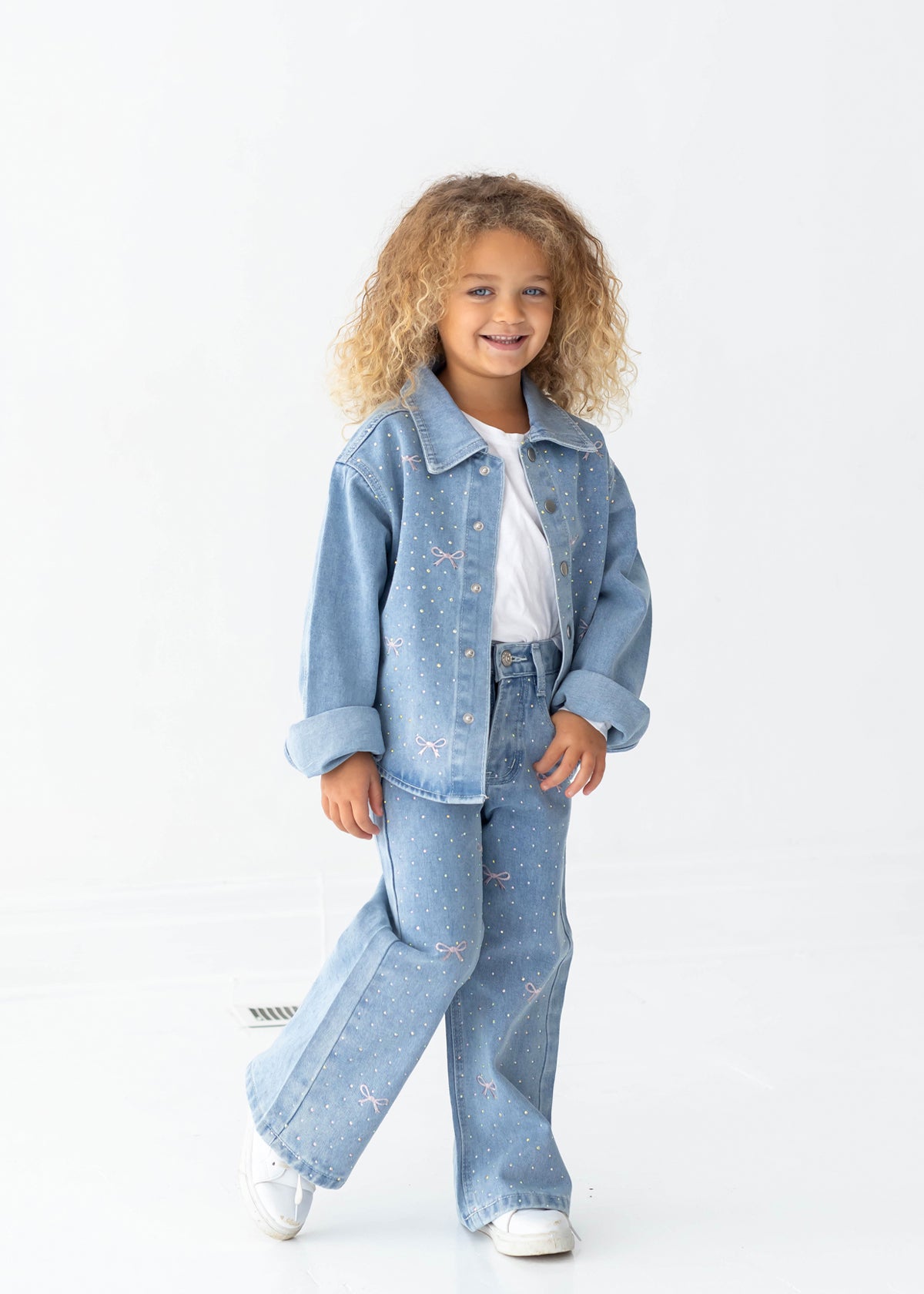Bows & Bling Denim Pants